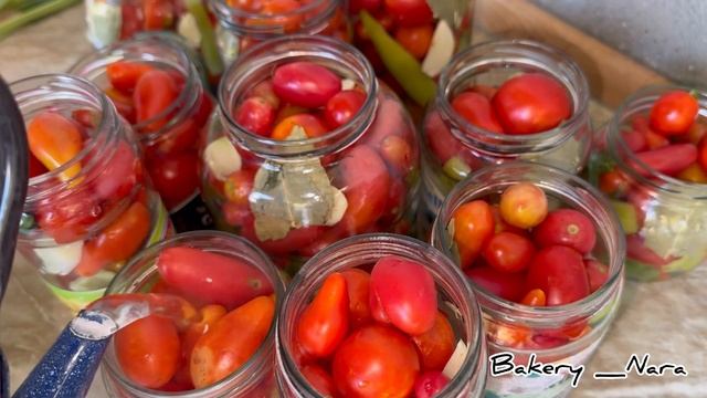 Помидоры Черри на Зиму! Самый легкий рецепт.Cherri pomidorni oson usulda tuzlaymiz?