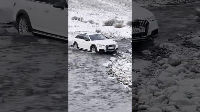 Audi A4 b9 Allroad небольшой брод