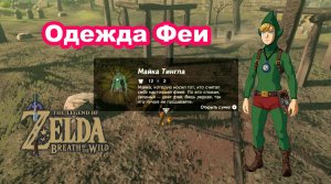 Одежда Феи. Сет Тингла. The Legend of Zelda: Breath of the Wild.  Nintendo Switch