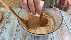 Кекс из зеленой гречки с бананом