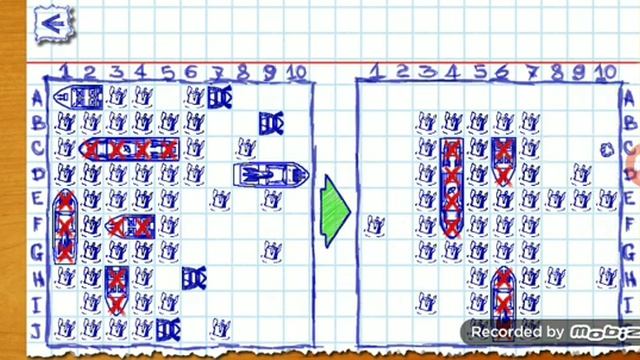 Морской бой на бумажках, только на телефоне. смотреть онлайн