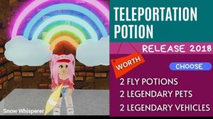 Top 10 RAREST POTIONS Trading Value in Roblox Adopt me!