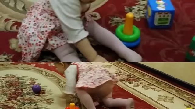 Развивающая игрушка "Пирамидка" и наша Малышка! смотреть онлайн