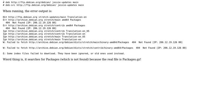After installing Debian, can't update смотреть онлайн