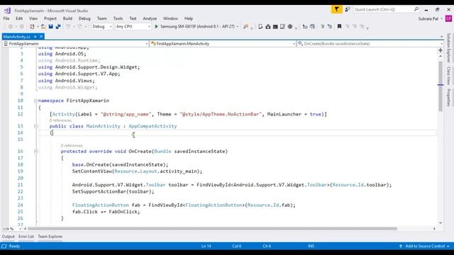 Run Project to Device - Xamarin Android Tutorial смотреть онлайн