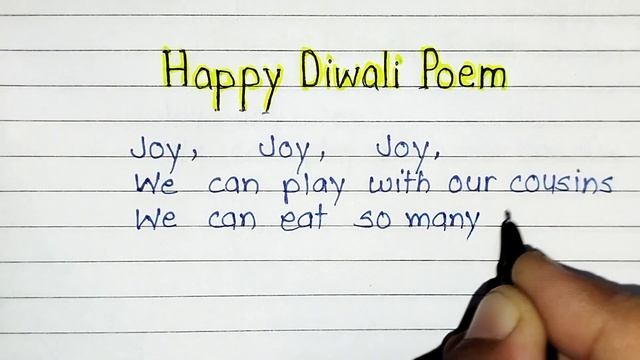 Happy Diwali Poem in English | Diwali poem in English | смотреть онлайн