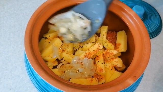 ГОРБУША С КАРТОФЕЛЕМ В ГОРШОЧКЕ. УЖИН В ДУХОВКЕ.
