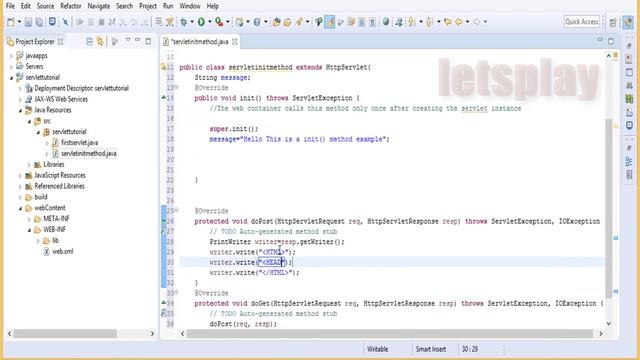 Video #2 - Java Servlet Tutorial - init() Method Example смотреть онлайн