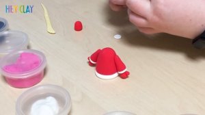 Как сделать из пластилина Деда Мороза? Лепим из воздушного пластилина Hey Clay