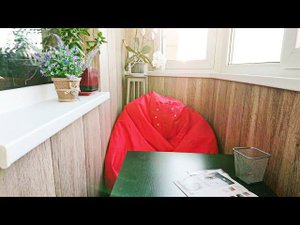 Отделка балкона гатчинской серии МДФ панелями (ул. Тельмана, д. 41, к. 1)