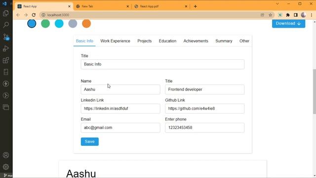 Resume builder React app हिंदी में | Introduction смотреть онлайн