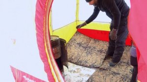 Пол утепленный для бани или зимней палатки Мобиба