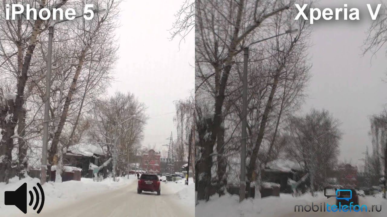 iPhone 5 vs Sony Xperia V: сравнение камер (camera comparison)