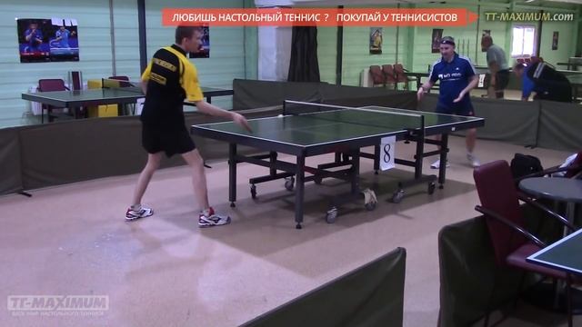 Мощный топспин (топсудар) слева Максима Кириенко / BH extreme power attack смотреть онлайн