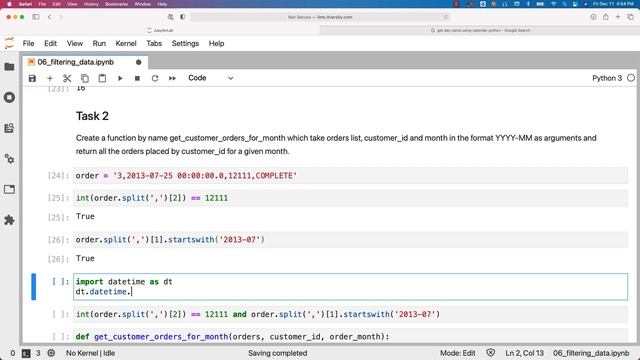 Mastering Python - Manipulating Collections using loops - 06 Filtering Data