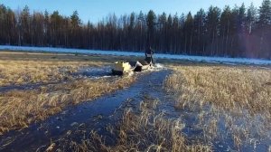 Рыбалка Огонь!!! Проверка мереж. Снег тает на глазах !...