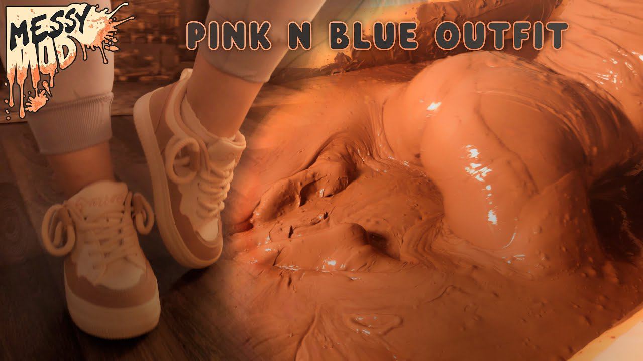 💖 ДЕВОЧКА В КРОССОВКАХ И НЕЖНОМ КОСТЮМЕ ПОЛНОСТЬЮ В ГЛИНЕ Girl Pink n Blue Outfit in MUD смотреть онлайн