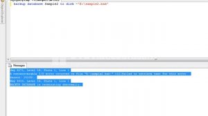 A nonrecoverable I/O error occurred on file