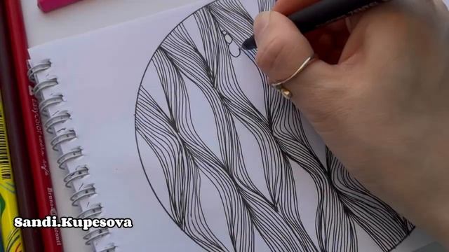 #29?Техники рисования для расслабления?♀️Meditative drawing / Relaxation