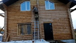 грунтовка дома Льняным маслом