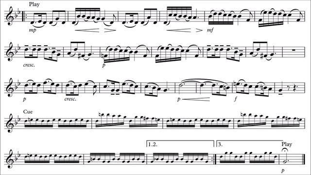 Clarinet Play-Along - Barcarolle by Schubert - with sheet music смотреть онлайн