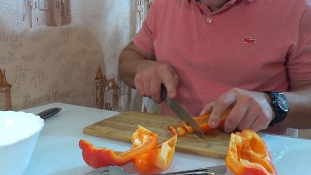 #Куринная грудка с сыром и с перцом в духовке#КуриннаяГрудка# смотреть онлайн