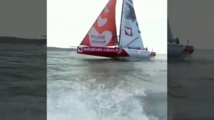 Мотивирующая музыка, океан, море, яхты паруса, Hugo boss, гонки, подводные крылья, швертбот, ветер.