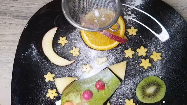 Простые рецепты. Фруктовая тарелка для детей Космос.