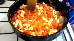 Куриное филе с овощами и рисом! Вторые блюда. ВКУСНЯШКА