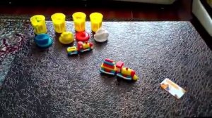 VIDEO FOR CHILDREN Play Doh Train Plasticine Model Making  Паровозик из Пластилина Плей До