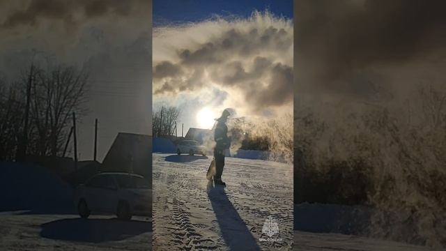 В Зауралье сегодня -40°, но пожарных мороз не пугает!