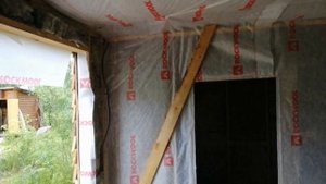 Каркасная баня своими руками. Утепление стен. Отделка фасада. Часть 6