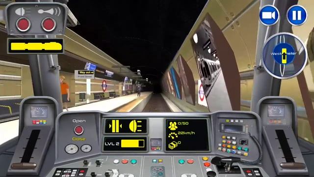 London Subway Train Simulator Android Gameplay смотреть онлайн