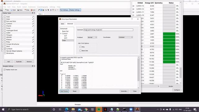Avogadro + ORCA Tutorial: 20. Density Functional Theory based Electronic Structure calculations смотреть онлайн
