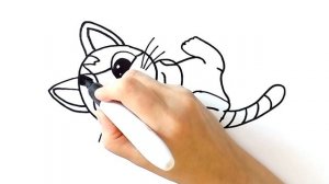 Как рисовать милого КОТЕНКА легко, просто и красиво. Учимся рисовать Котенка.How to draw a kitten.