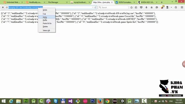 Lập trình Android WebService Bài 4/4: Viết app Android đọc jSON смотреть онлайн