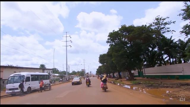 Bangui streets - Toute l'Avenue Boganda de PK5 a PK0 - ЦАРские улицы - Весь проспект Боганда
