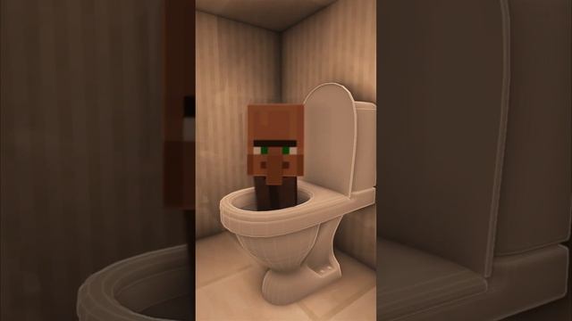 Skibidi Toilet but its Minecraft? (Villager Sounds) #shorts