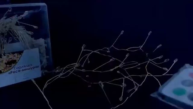 Светодиодная гирлянда "Роса. Мишура" от USB смотреть онлайн