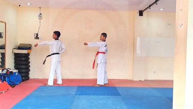 Poomsae 1 /national taekwondo academy Nepal/ смотреть онлайн