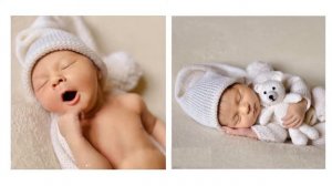 Шапочка новорожденного для фотосессии