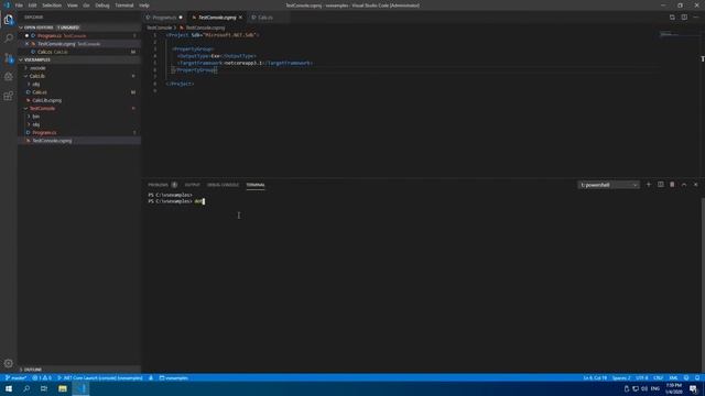 Установка, настройка visual studio code + Net Core + C# + GIT смотреть онлайн