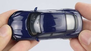 MINI GT 1/64 Porsche Taycan Turbo S Gentian Blue Metallic (MGT00339-L/MGT00339-R) Diecast car model