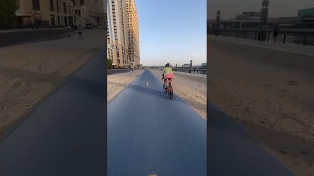 Road Cycling Dubai Jumeirah Beach road to Marina JBR