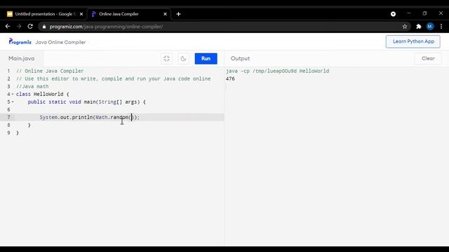 Math functions in java||Math functions in java with execution||math functions execution