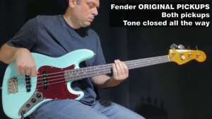 Squier Classic Vibe '60s Jazz Bass - Stock VS Fender Pickups