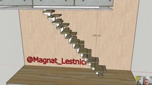 Лестница гусиный шаг и варианты каркасов для данной лестницы.