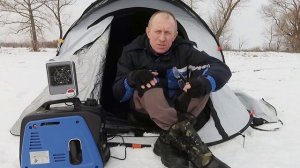 Греем палатку связкой генератор+ветродуйка 600Вт
