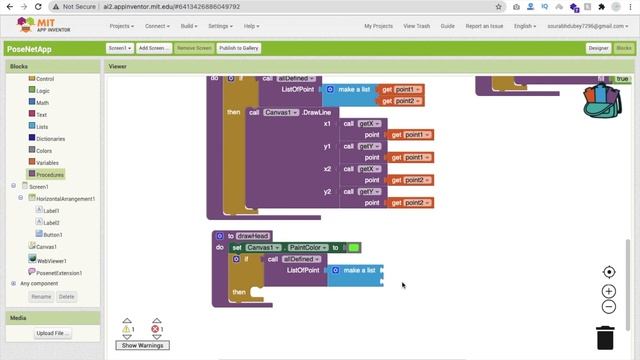 How to Make Pose Estimation App using MIT App Inventor 2 [ Posenet Extension ] | Part - 2