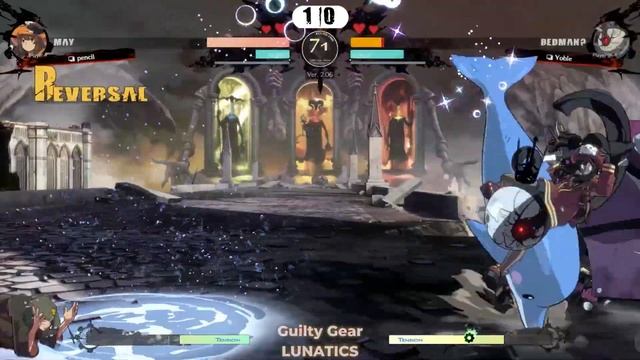 GGST ▰ Top May Vs Top Bedman | pencil Vs Yoble | Celestial Floor | Ver. 2.06